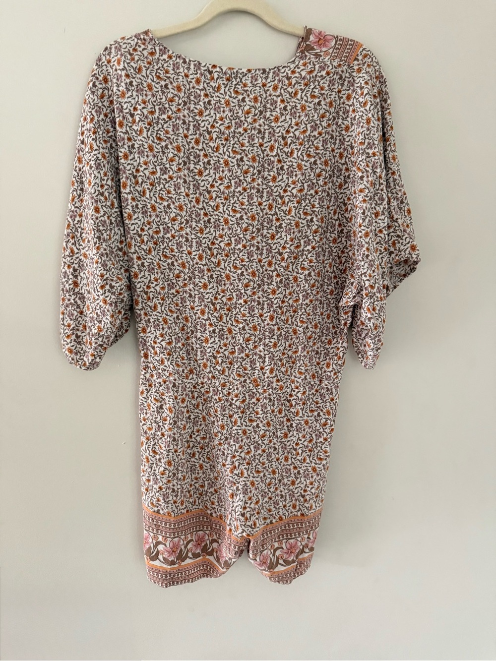 Women’s Romper Boho Floral Cottagecore Mauve Size S - Picture 3 of 7